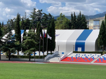 Тентовое спортивное сооружение Д21х45 Алушта, серия «Динамика»