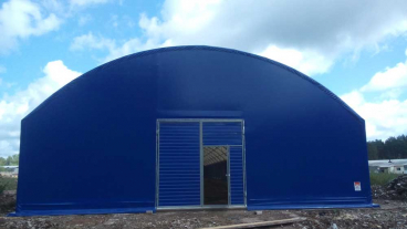 Каркасно-тентовый ангар для сельского хозяйства В12х72 Тверь, серия «Вертикаль»