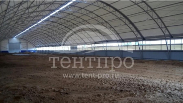 Каркасно-тентовый ангар для сельского хозяйства В18х80 Тверская область, серия «Вертикаль»