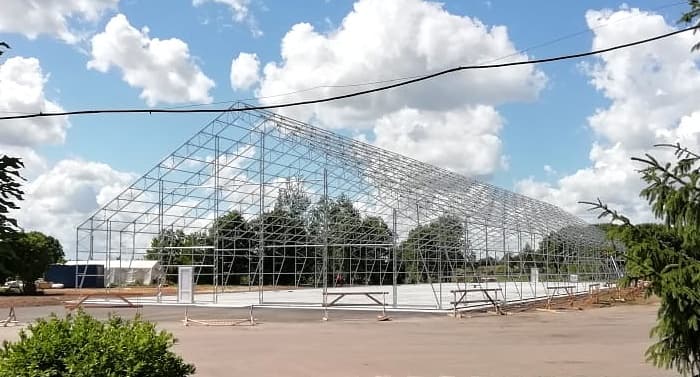 ПРОДОЛЖЕНИЕ МОНТАЖА АНГАРА ТЕНТПРО